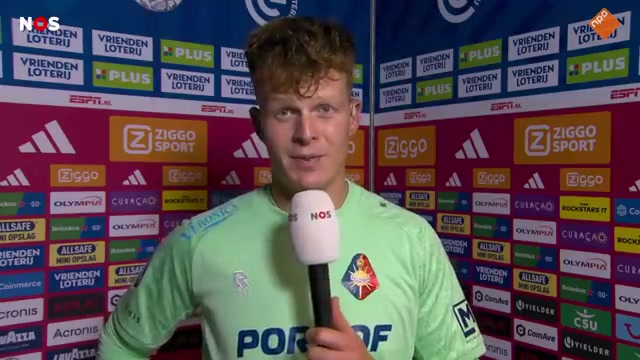 Ronald Koeman junior tijdens een eerder interview na Ajax tegen Telstar